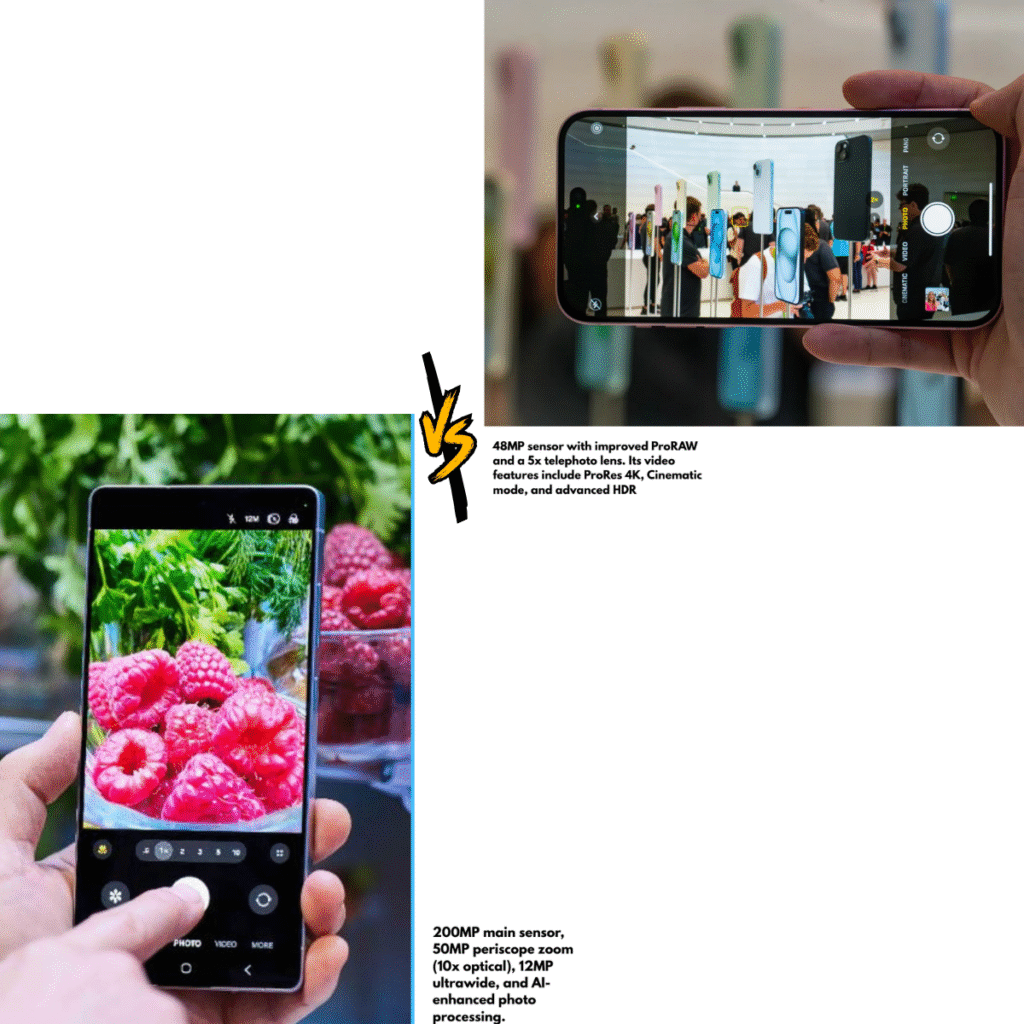 Samsung Galaxy S25 Ultra vs iPhone 15 Pro Max