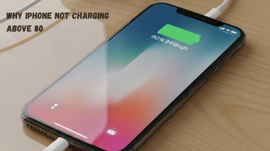 why iphone not charging above 80