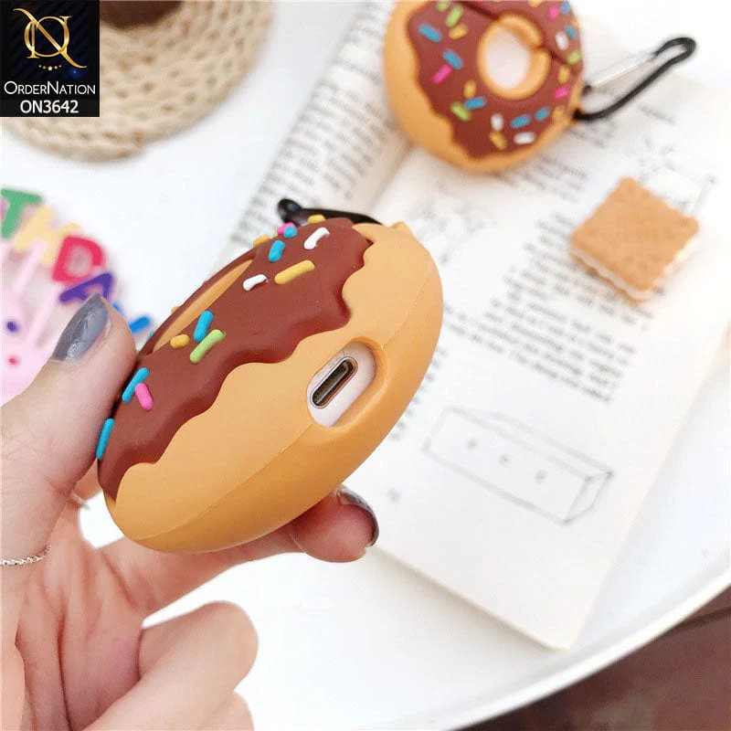 Apple 3D Cute Donuts Airpods 1 / 2 Case & Cover,,Apple Airpods,Airpods Case,Airpods case price in pakistan,mobile phone accessories,mobile accessories,mobile accessories pakistanaccesories pk,Apple Airpods 1 / 2 Cover